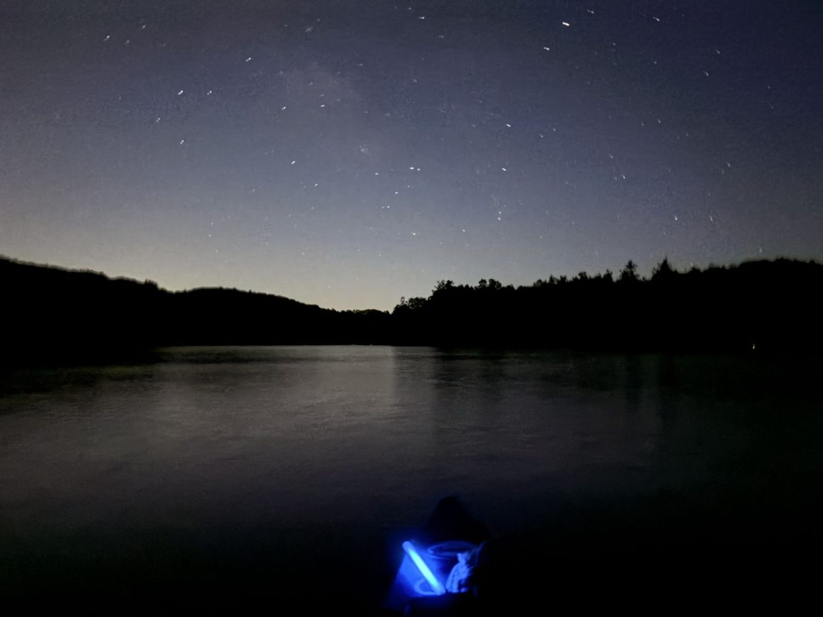 Full Moon Paddle at Price Lake on the Blue Ridge Parkway near Boone and Blowing Rock, North Carolina
